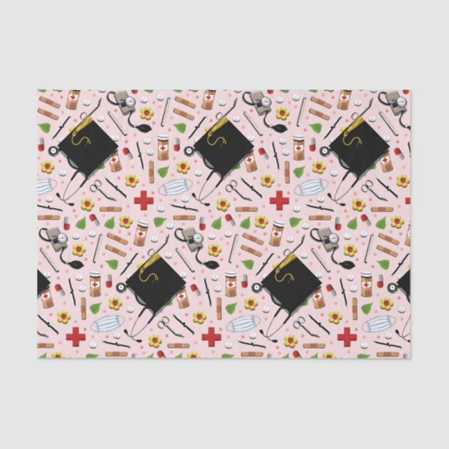 Papel De Seda Graduação de Enfermeira RN (Frente )