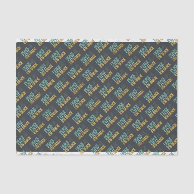 Papel De Seda Graduação de Paz nas Escolas do 8º ano (Frente )