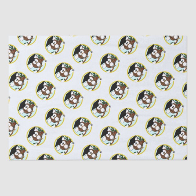 Papel De Seda Graduação de Wise Owl (Frente )