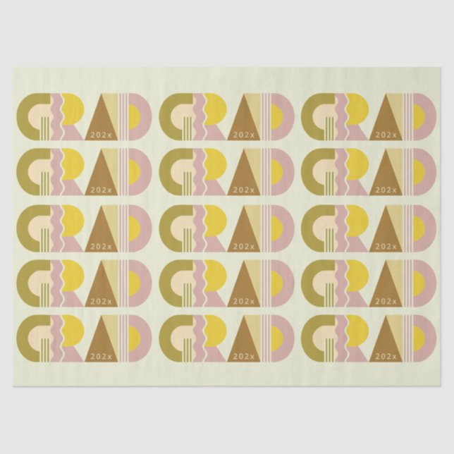 Papel De Seda Graduation class of 2026 retro (Frente )