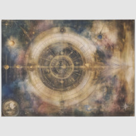 Papel De Seda Gráfico Astrológico de Mapa Celestial de Desanexaç