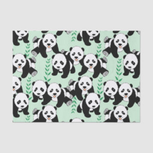 Papel De Seda Gráfico de Ursos de Panda
