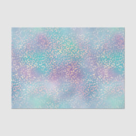 Papel De Seda Gráfico Dourado tropical Roxo do Teal