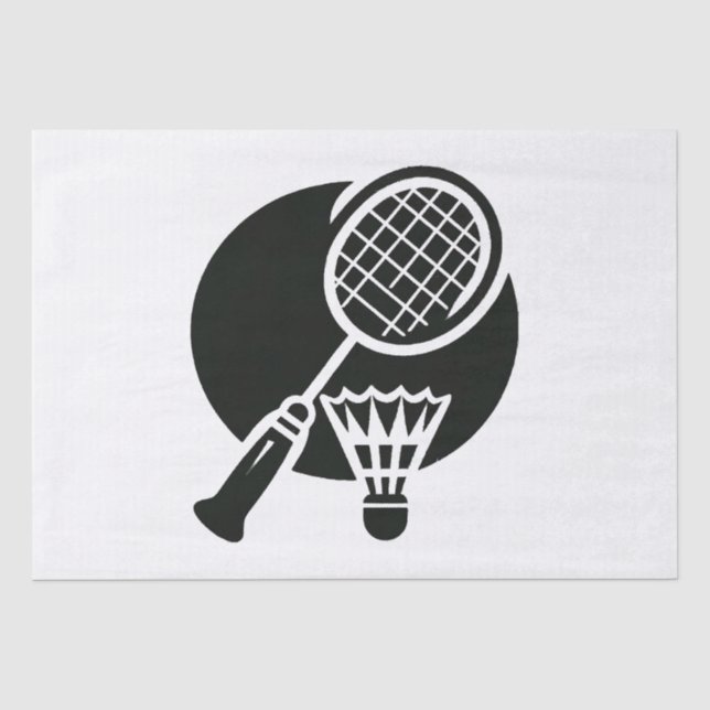 Papel De Seda Gráficos de Badminton (Frente )