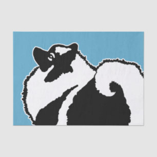 Papel De Seda Gráficos Keeshond - Arte de Cachorro Original