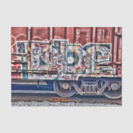 Papel De Seda Grafite Train Grunge Urban Street Art