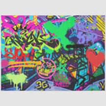 Grafite Wall Urban Vibrant Decoupage Paper