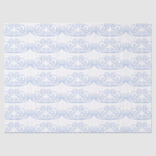 Papel De Seda Grande Banda Azul Príncipe Coroa Garota Aniversári