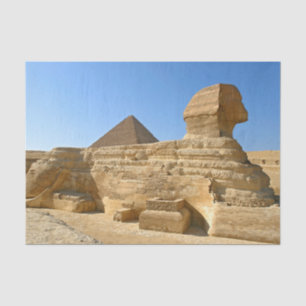Papel De Seda Grande Esfinge de Gizé com pirâmide de Khafre - Eg