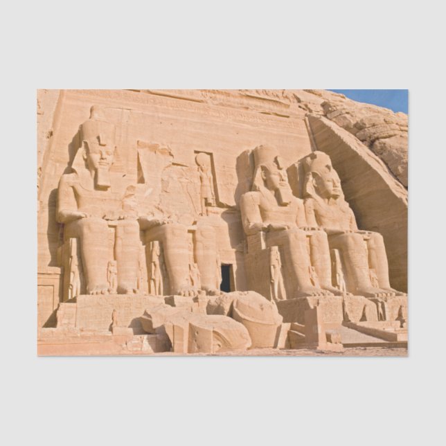 Papel De Seda Grande Templo de Abu Simbel - Ramsés II - Egito (Frente )
