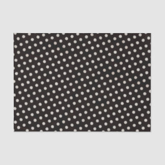 Papel De Seda Grandes Bolinhas brancas em preto