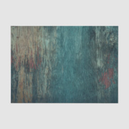Papel De Seda Grão de madeira azul turquesa rústico country
