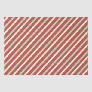 Papel De Seda Grátis Red, Verde e White Candy Stripe Natal