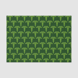 Papel De Seda Green Celtic Knot Caduceus