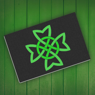 Papel De Seda Green Celtic Knot irlandês