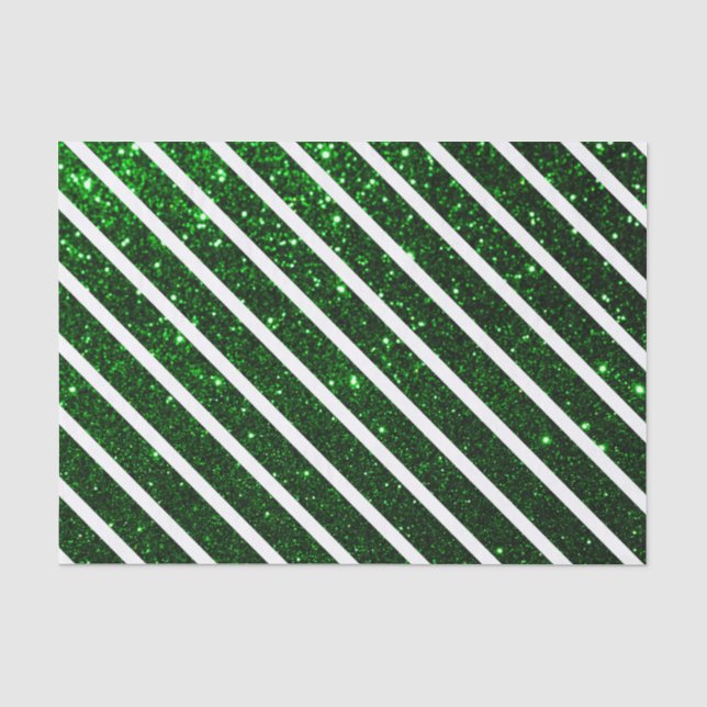Papel De Seda Green Happy xmas glitter luxe background (Frente )