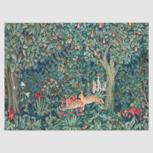 Papel De Seda GREENERAÇÃO,ANIMAIS FLORESTAIS AMARELOS,Floral Ver