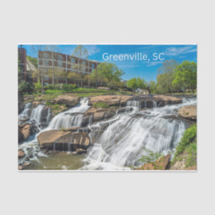 Papel De Seda Greenville, Carolina do Sul, Parque das Falls do R