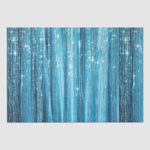 Papel De Seda Grelha Azul Aqua Tinsel Stripes