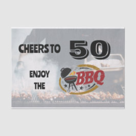 Papel De Seda Grelha de CHURRASCO do Quintal Russo