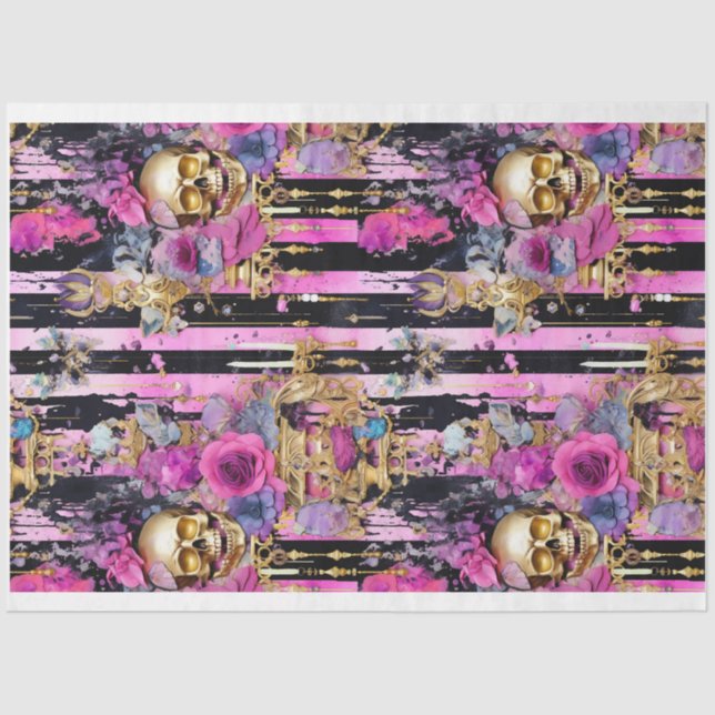 Papel De Seda Grelha Gothic Shabby I Decoupage Paper (Frente )