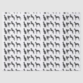 Papel De Seda Greyhound Silhouettes Italiano