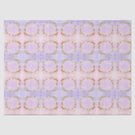 Papel De Seda Grinalda de Flores Mini Fofa