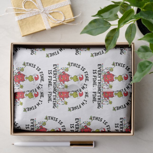 Papel De Seda Grinch | Everything is Fine (Presente)