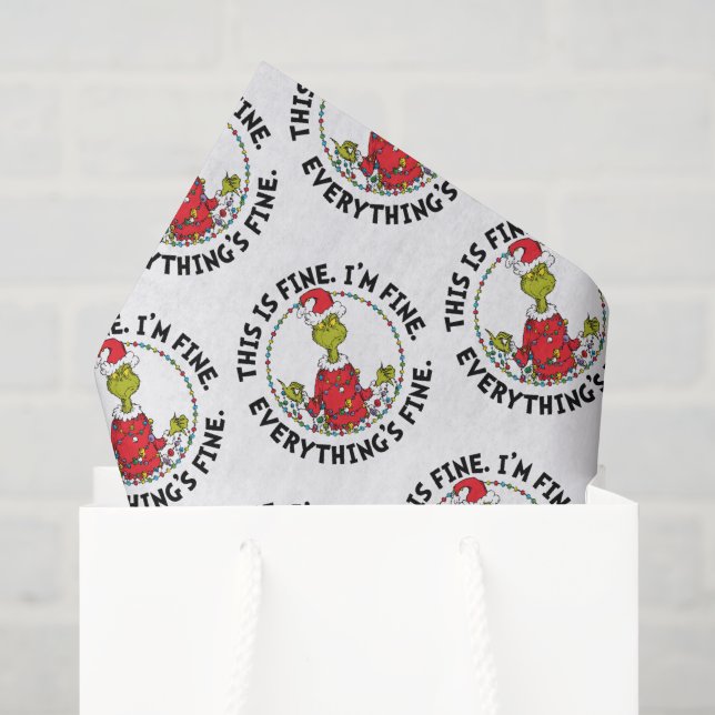 Papel De Seda Grinch | Tudo Bem (Sacola de presentes)