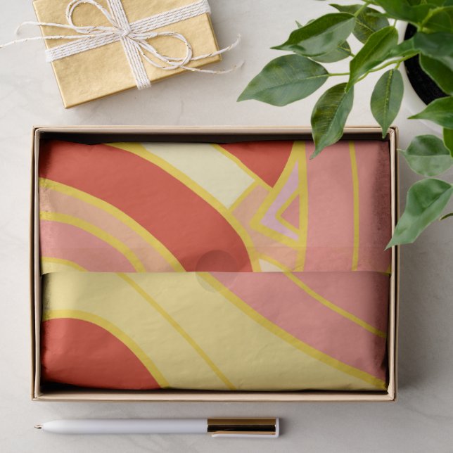 Papel De Seda Groovy Amarelos (Presente)