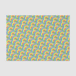 Papel De Seda Groovy Rainbow Pattern