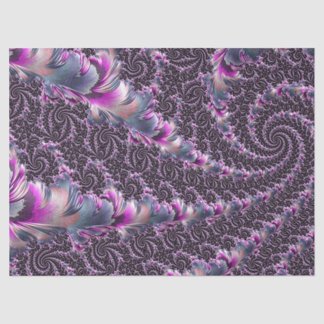 Papel De Seda Groovy Trippy Funky Psychedelic Spiral Arte Fracta (Frente )