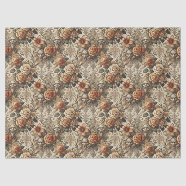 Papel De Seda Grotesque Elegance - Vitoriano Gótico (Frente )
