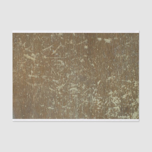 Papel De Seda Grunge Afastado, Com Couro Marrom Escravado (Frente )