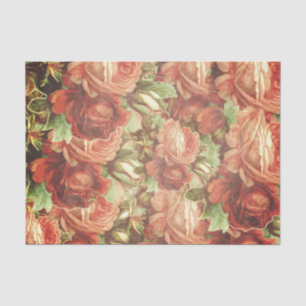 Papel De Seda Grunge dos rosas do vintage