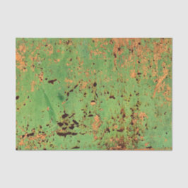 Papel De Seda Grunge Green Orange Paint Urban Loft DIY Decor