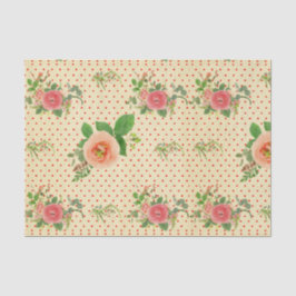 Papel De Seda Grunge,rústico,vintage,floral,coral,vitoriano,giro