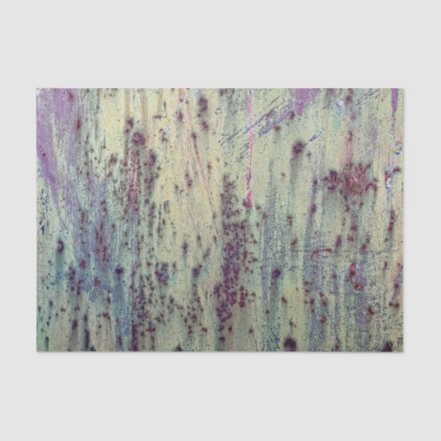 Papel De Seda Grunge Yellow & Magenta Rusted Metal Patterno (Frente )