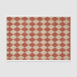 Papel De Seda Grungy Red Harlequin