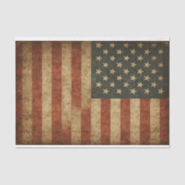 Papel De Seda Grungy USA Flag