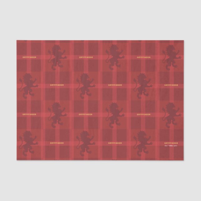 Papel De Seda GRYFFINDOR™ Tartan Plaid Pattern (Frente )