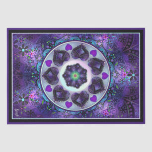 Papel De Seda Guarda-chuva e corações roxos .7