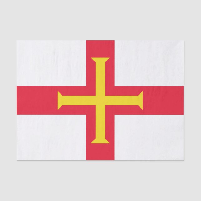 Papel De Seda Guernsey Flag (Frente )