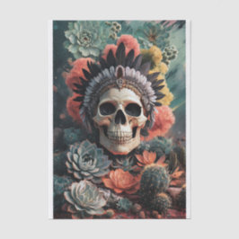 Papel De Seda Guerreiro Cúmplice, Gótico Nativo Americano