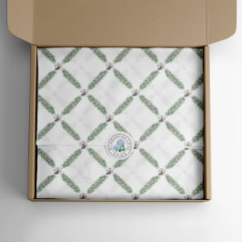 Papel De Seda Guirlanda de Sininhos de Natal Prateados