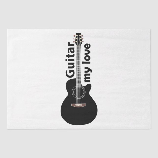 Papel De Seda Guitar Meu Amor Guitar (Frente )