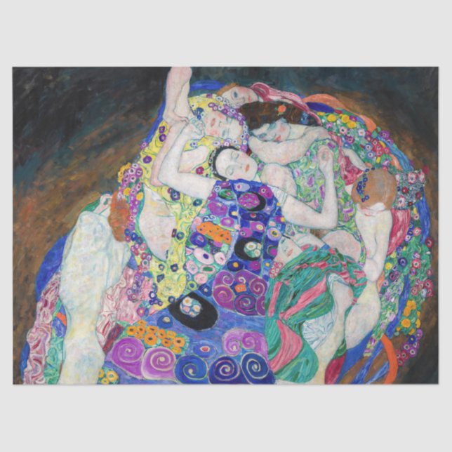 Papel De Seda Gustav Klimt - A Virgem (Frente )