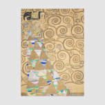 Papel De Seda Gustav Klimt - Expectativa, Friso Stoclet<br><div class="desc">A Árvore da Vida, Friso Stoclet, Expectativa - Gustav Klimt, Cartão, 1909</div>