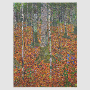 Papel De Seda Gustav Klimt - Floresta de Bétulas