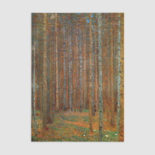 Papel De Seda Gustav Klimt - Floresta de Pinheiros Tannenwald